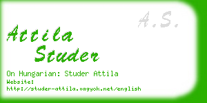 attila studer business card